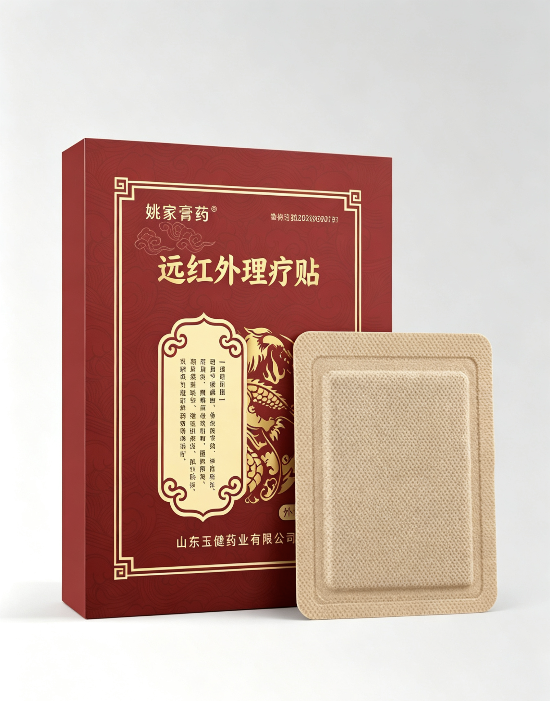 山东玉健药业新品上市~远红外理疗贴深层温热理疗，舒缓肩颈腰腿痛，居家便携理疗，养